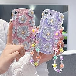 for iPhone SE Case 2022/2020 iPhone 8/7 Curly Wavy