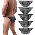Summer Code Men's Sexy Briefs Elastic Ruched Back Bikini Underwear Pack