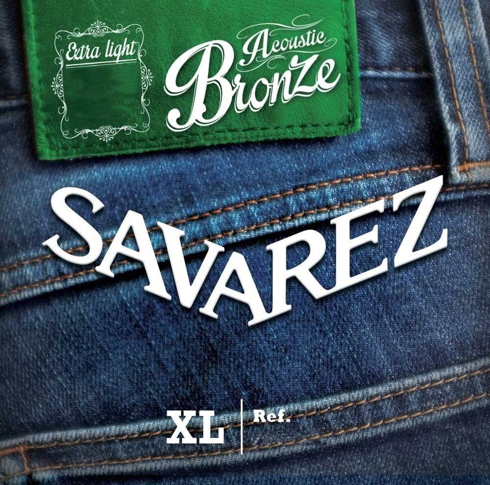 Savarez Saiten für Akustikgitarre Acoustic Bronze Satz A230XL 12-string Extra Light .010