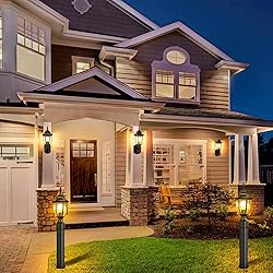 Lamomo Dusk to Dawn Outdoor Post Lights, Waterproof