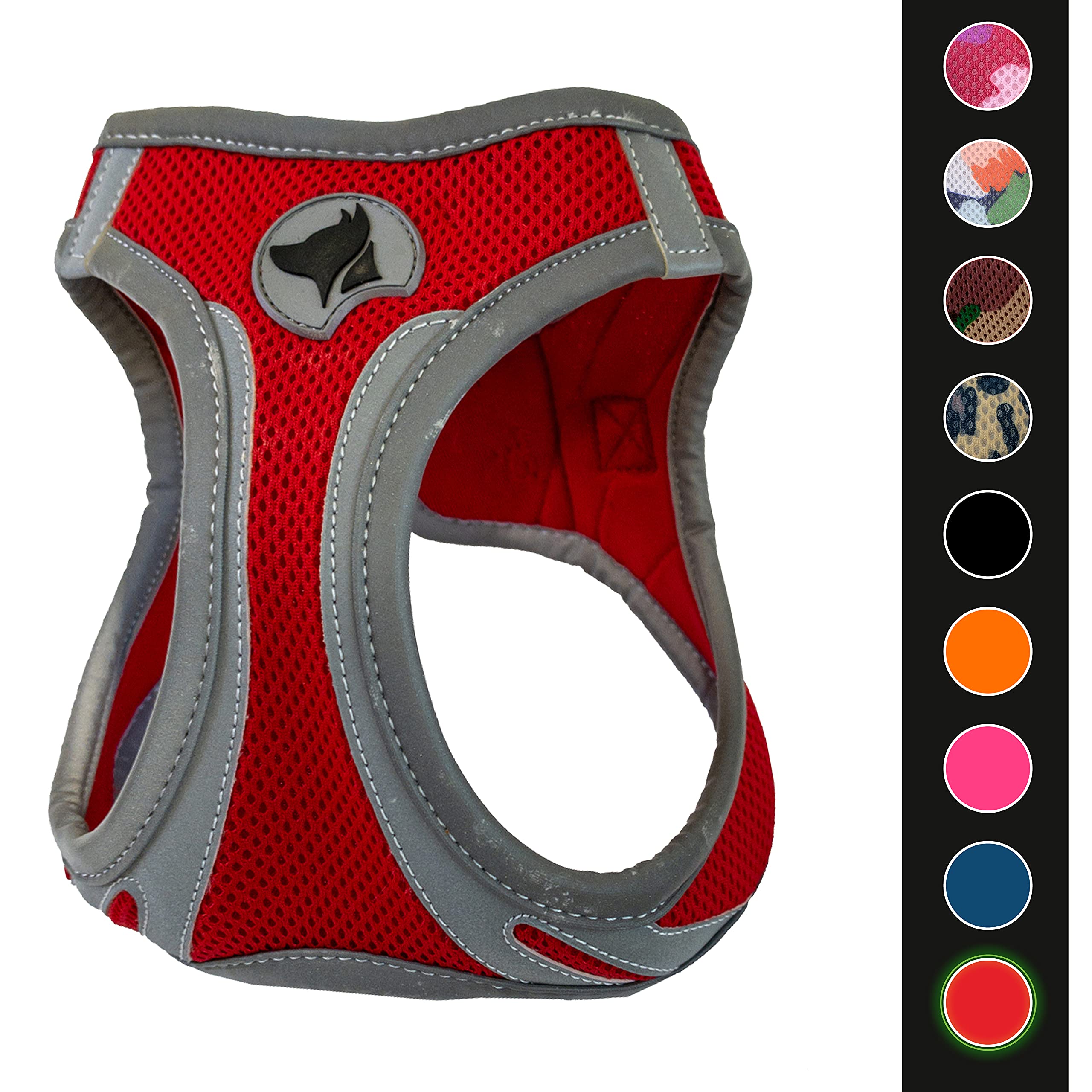 croci Reflective Hiking Harness, X-Small, Red — image 1
