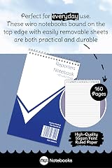 nu: Office Reporters Notebook Wirebound 80 Pages Multipack of 3 view 2