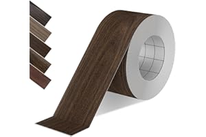 ZYJT Walnut Wood Tape, 2.4 inch X 15ft Self Adhesive Wood Grain Repair Patch for Tables, Chairs, Baseboards, Doors, Windows, Floors, Handicraft DIY.