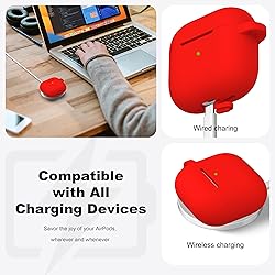 R-fun for Airpods 4th Case Cover with Cleaner