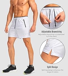 G Gradual Men's Running Shorts with Zipper Pockets