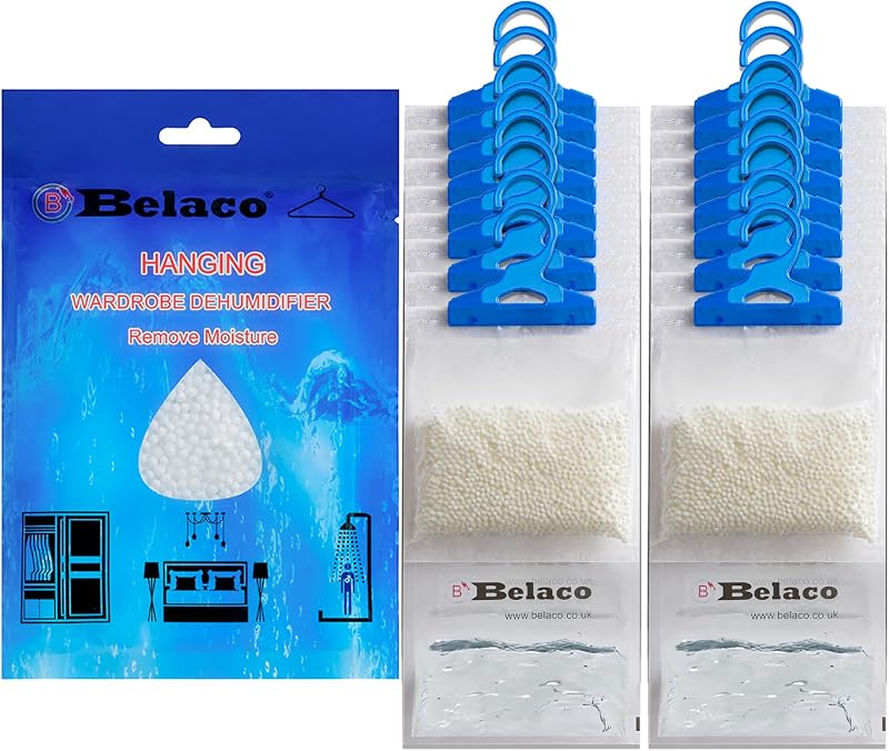 Belaco Set of 18 Hanging Dehumidifier 230g Moisture Absorber