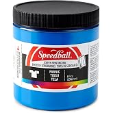 Speedball Art Products Fabric Screen Printing Ink, 8-Ounce, Blue