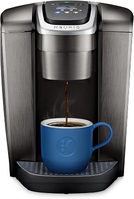 Keurig K-Elite Single-Serve K-Cup Pod Coffee Maker. Brushed Slate. 12 oz. Brew Size
