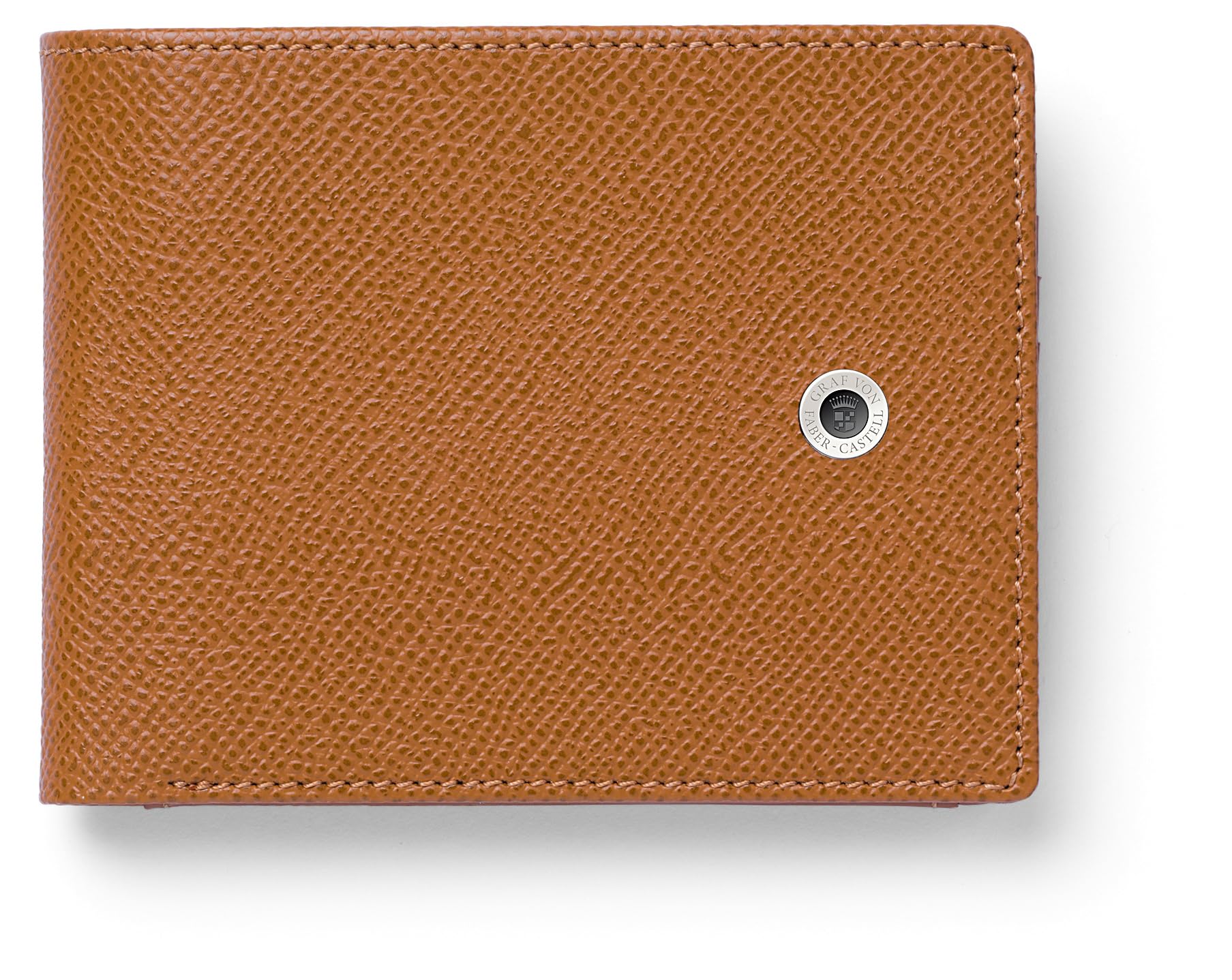 Graf von FABER-CASTELL Epsom Cognac 118931 Wallet with Coin Compartment, Note Compartment and Card Slots