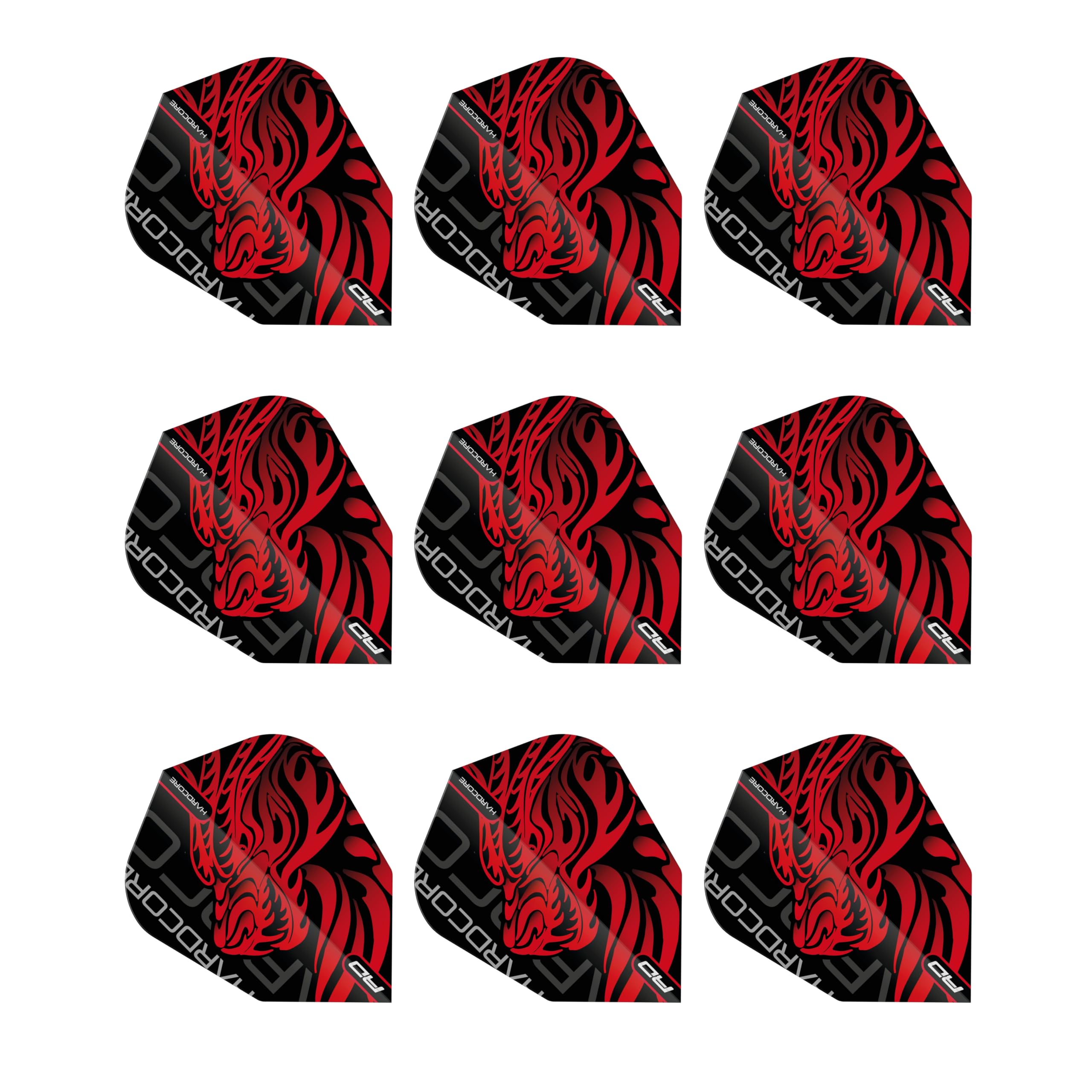 RED DRAGON Jonny Clayton V-Standard Dart Flights- 3 Sets Per Pack (9 Dart Flights in total) — image 1
