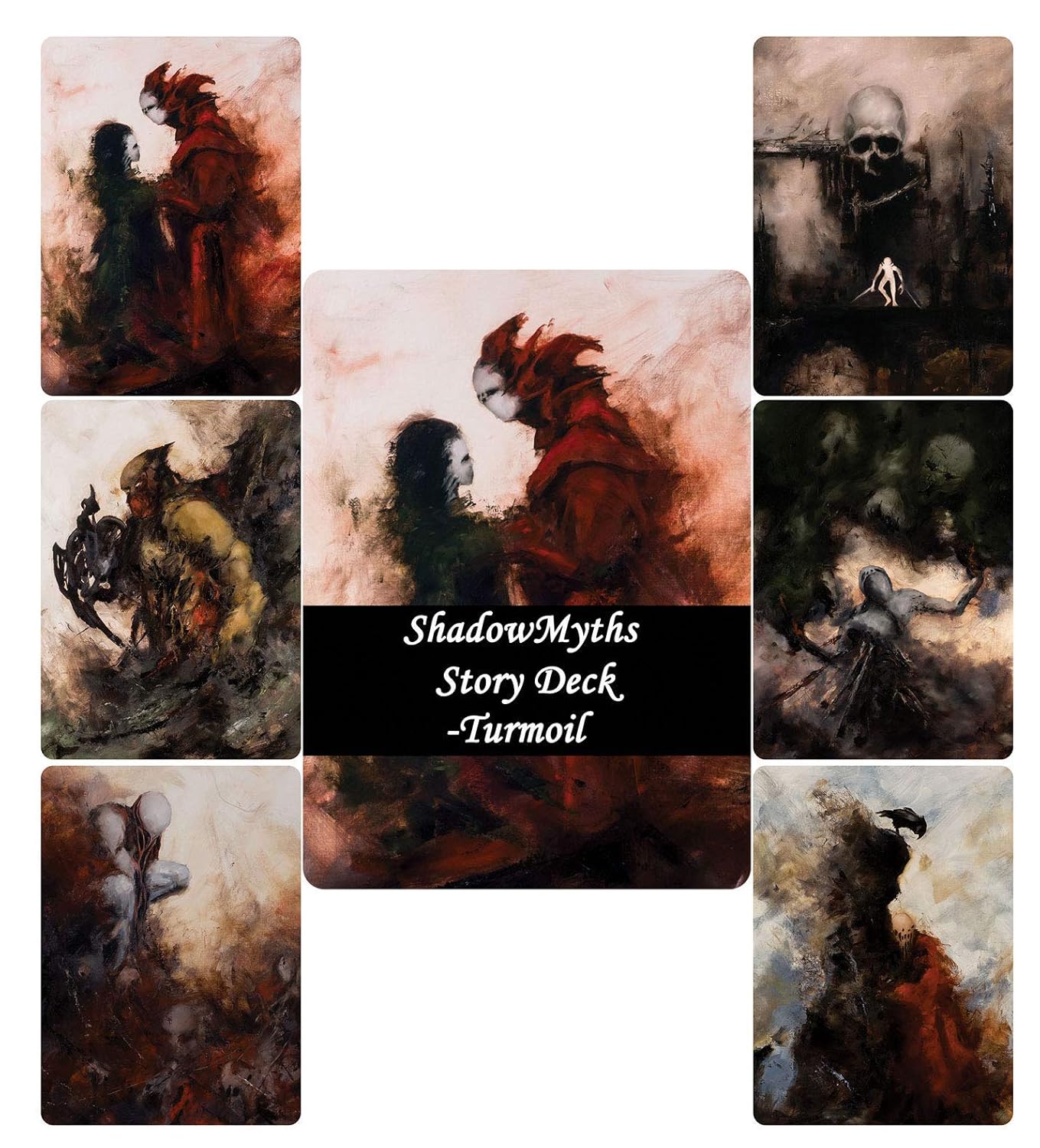 35 Card Dark Tarot Cards with Downloadable