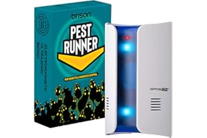 BRISON Ultrasonic Pest Repellent Plug in – Mice Rats Spider Control - for Repelling Rodents Insects Out of Indoors, Non-Toxic Electronic