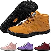Hike Footwear kasdava Pro Winter Cold Comfort Barefoot Boots Non-Slip Water Resistant Pro Shoes Women Men Zero Drop Sole, wide Toe Hiking Running Boot Unisex