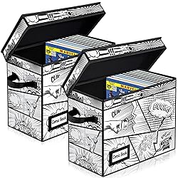 REDSHELL Comic Book Storage Box with Attached