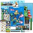 Minecraft School Supplies Value Pack ~ 13 Pc Bundle with Minecraft Folders, Notebook, and Stickers for Kids Boy Girls (Minecraft Back to School Supplies)