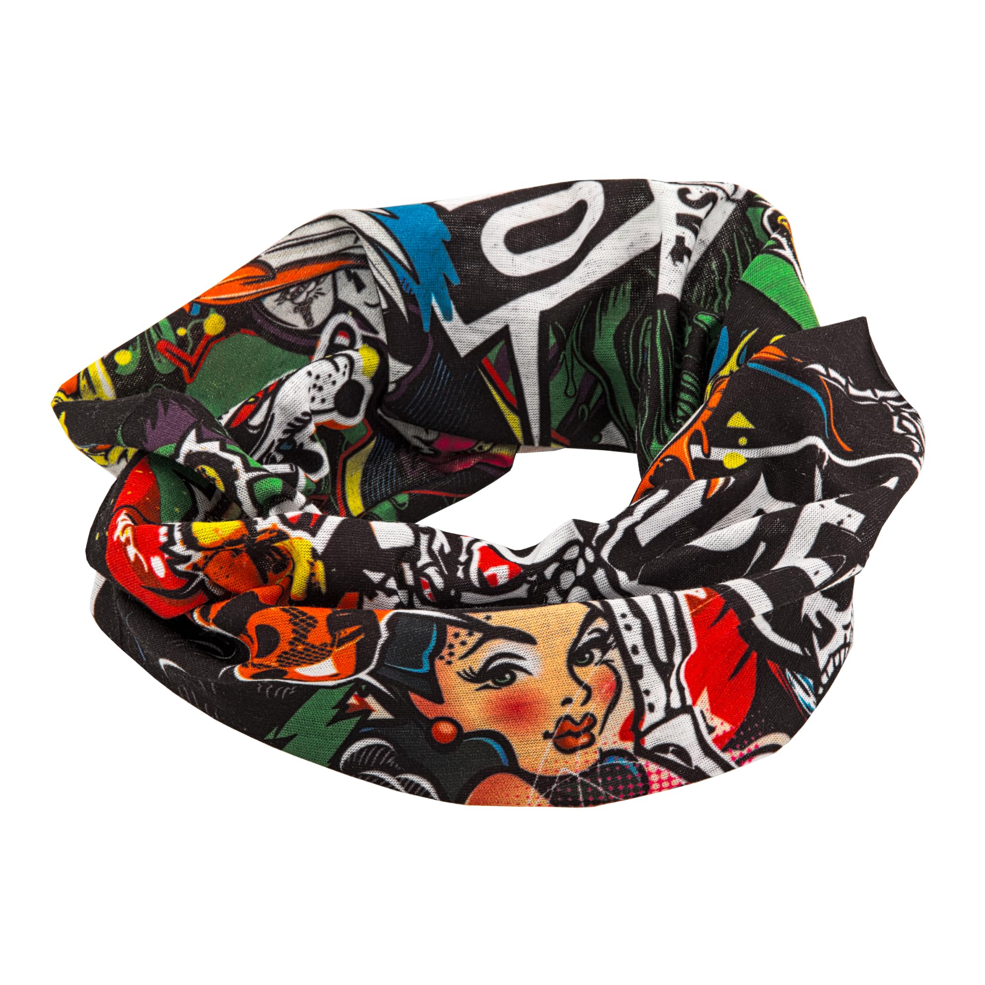 O'NEAL | Neckerchief Tubular Scarf | mountain bike motocross enduro motorbike | unseamed, for a better wearing comfort, elastic fabric | Neckwarmer | Adult | Black Multi | one Size
