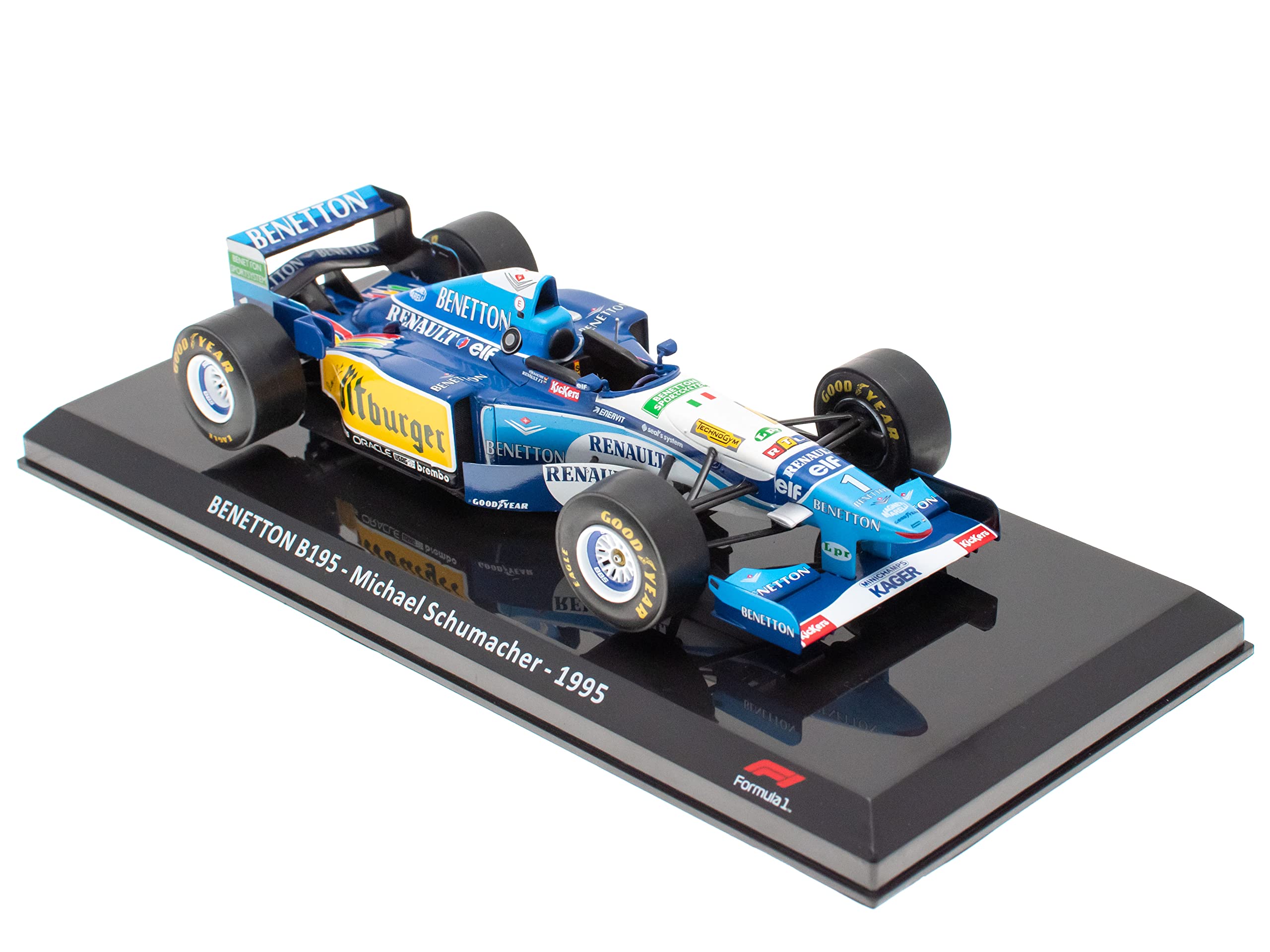 OPO 10 - Formula 1 car 1/24 compatible with BENETTON B195 Michael Schumacher 1995 - OR006