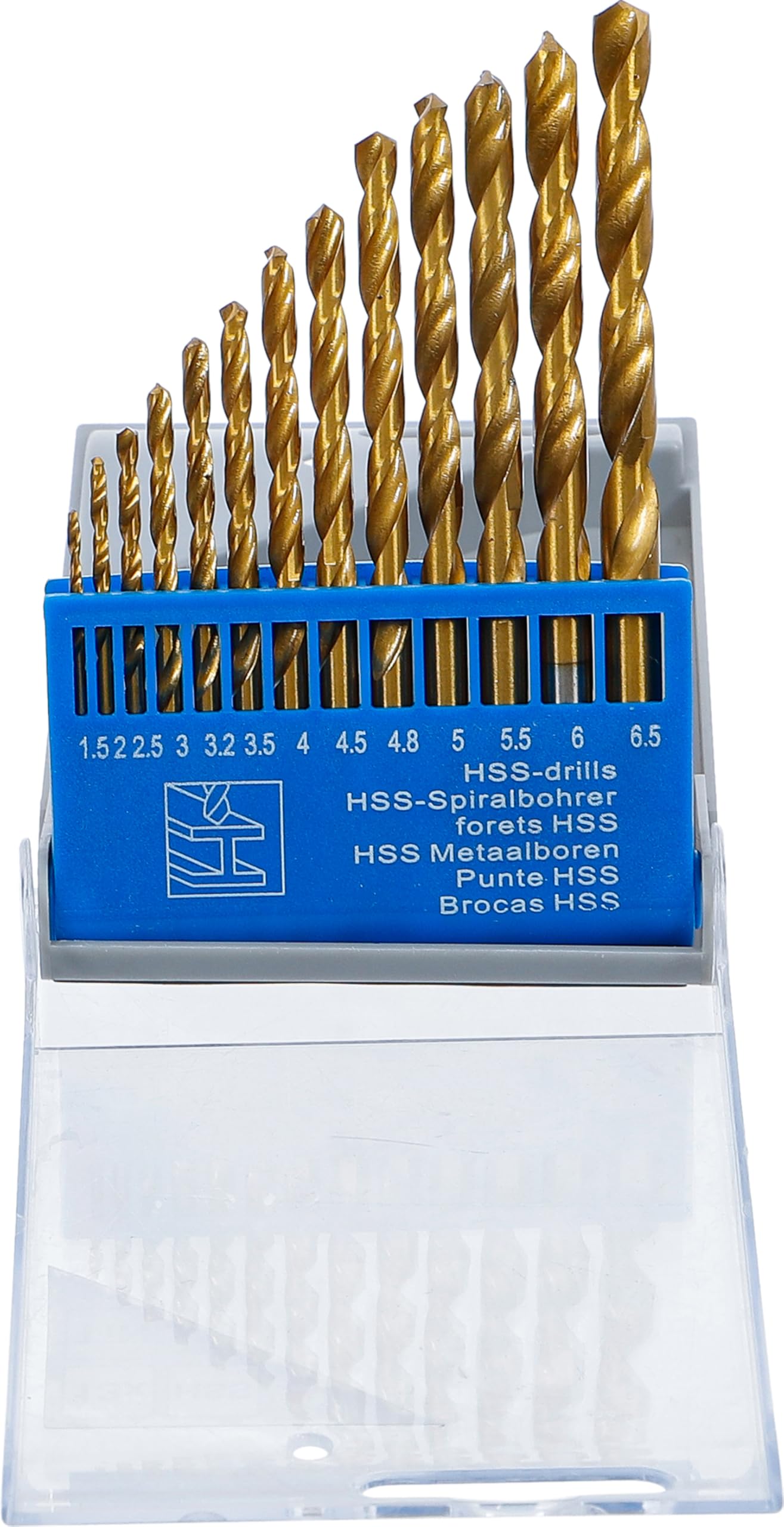 BGS Diy 50813 | HSS Twist Drill Set | titanium nitrated | 1.5 - 6.5 mm | 13 pcs.