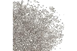 PATIKIL 200g Crushed Glass Glitters, 2-4 mm Colorful Irregular Glass Chips Chunky Glass Glitters Stones for Nail Art DIY Craf