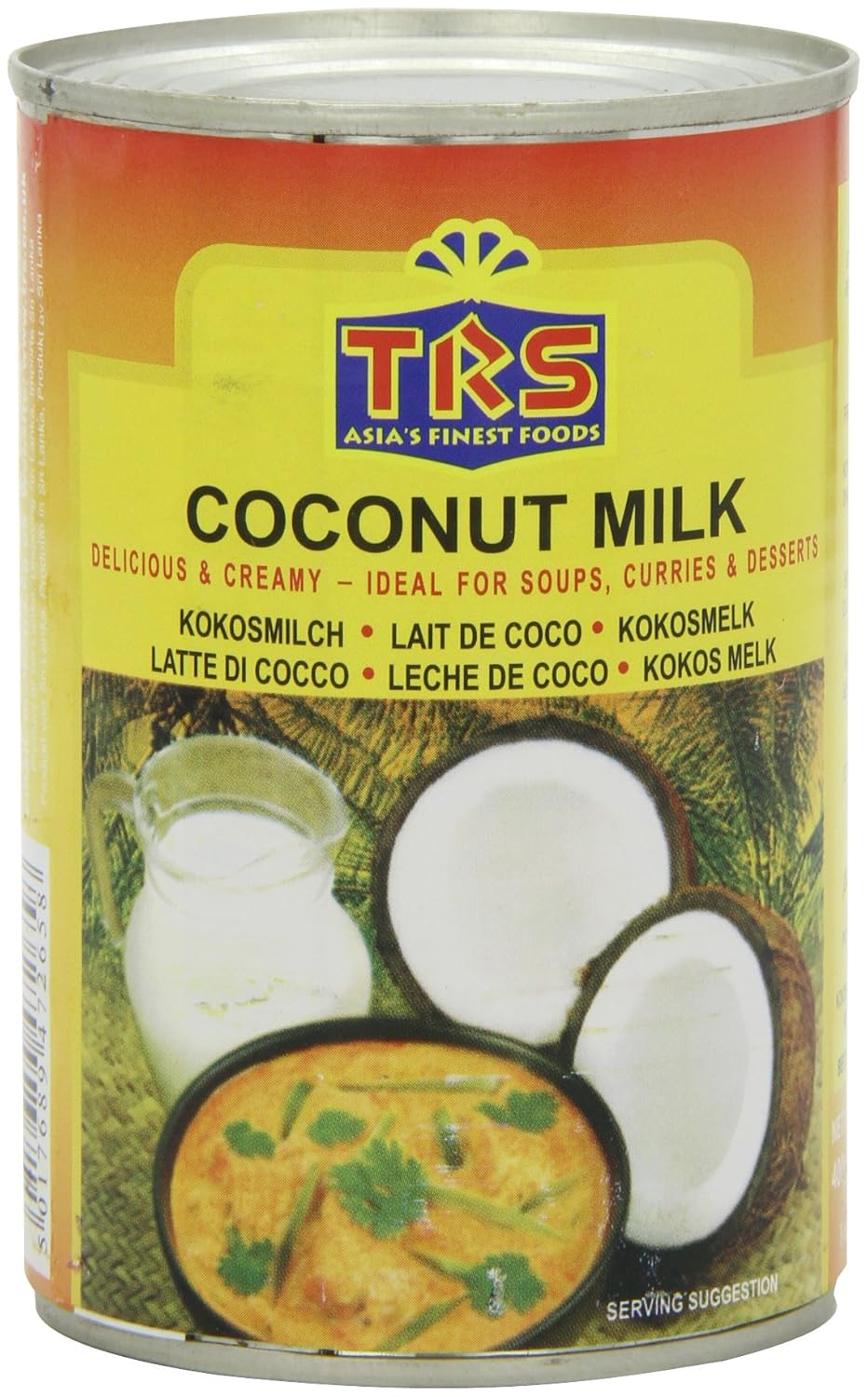 TRS Coconut Milk 400 ml (Pack of 12) Amazon.co.uk Grocery