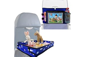 MISSEIAR Kids Travel Tray Table Cover, Baby Travel Essentials for Flying, Air Plane Travel Essentials, Airplane Tray Table Cover(Blue)