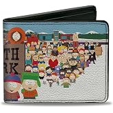 Buckle-Down South Park Bifold Wallet | South Park Title Characters Group Pose Billfold Credit Card and ID Slots Vegan Leather