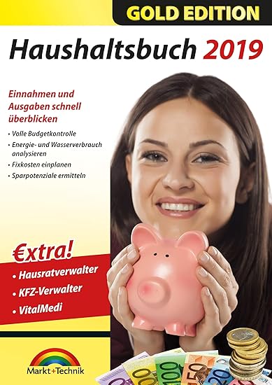 Haushaltsbuch 2019 Einnahmen und Ausgaben im Überblick - EXTRA: mit Medizinverwaltung, Hausratverwalter, KFZ Verwalter für Wi