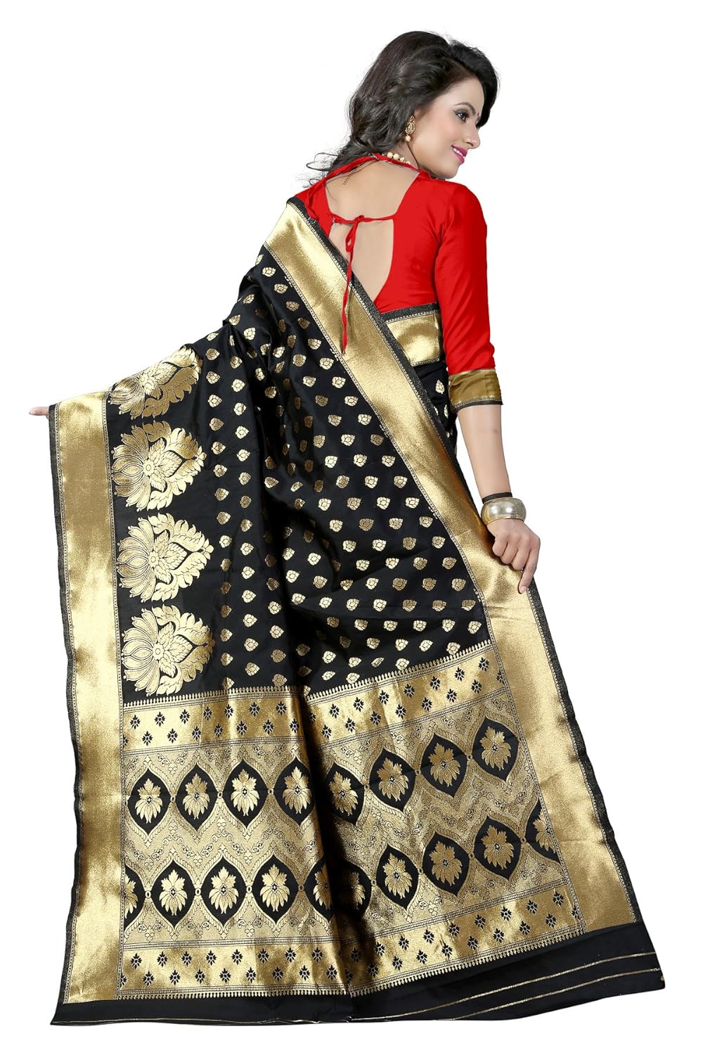 shiya tassar silk saree with blouse piece