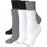 Hanes womens Supersoft Socks, Stretch No Show and Mid Crew Socks, 6-pairs