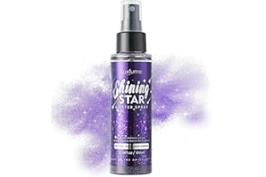 FantasyDay Body Glitter Spray, Shimmery Spray for Skin, Face, Hair, Clothing, Long-Lasting, Shiny Hairspray, Face Highlighter