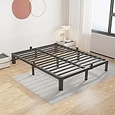 ROIL 7 Inch King Bed Frame Low Profile with Rounded Corner Mattress Baffle | Easy Assembly, Noise Free, 3500LBS Load Capacity, No Box Spring Needed, Heavy Duty Steel, No Box Spring Needed, Rubber Pads
