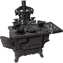Amazon.com: Old Mountain Black Mini Pot Belly Stove Set, with Accessories,  13 Inch Tall : Toys u0026 Games