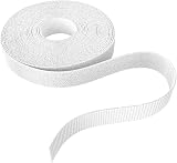KabelDirekt Hook & Loop Cable Ties 10m x 12.5mm White Reusable Cuttable Roll view 5