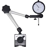 Clockwise Tools Dial Indicator with Magnetic Base Holder Stand, DIMR-0105 0-1 inch