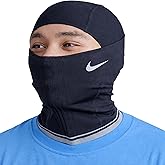 Nike Knit Hyperwarm Hood Unisex – Stylish Striped Knit Thermal Balaclava Face & Neck Warmer for Winter Runs, Rides & Commutes