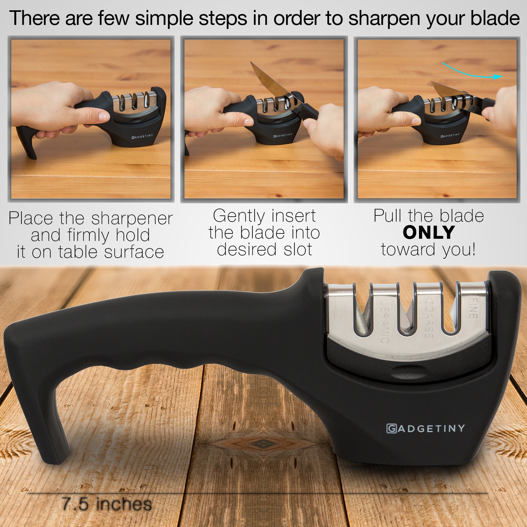 Kitchen Knife Sharpener, Best Knife Sharpening Kit for Steak Kitchen