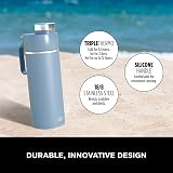 Ninja Thirsti 530 ml Water Bottle Blue Triple Insulated Leak-Proof Lid view 3