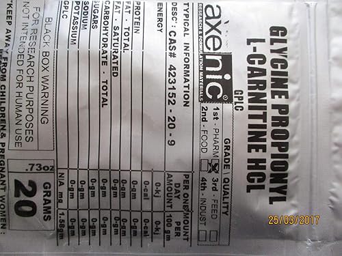AXENIC 20 Grams Glycine Propionyl L-Carnitine HCl Powder (gplc) in Dubai -  UAE | Whizz Carnitine