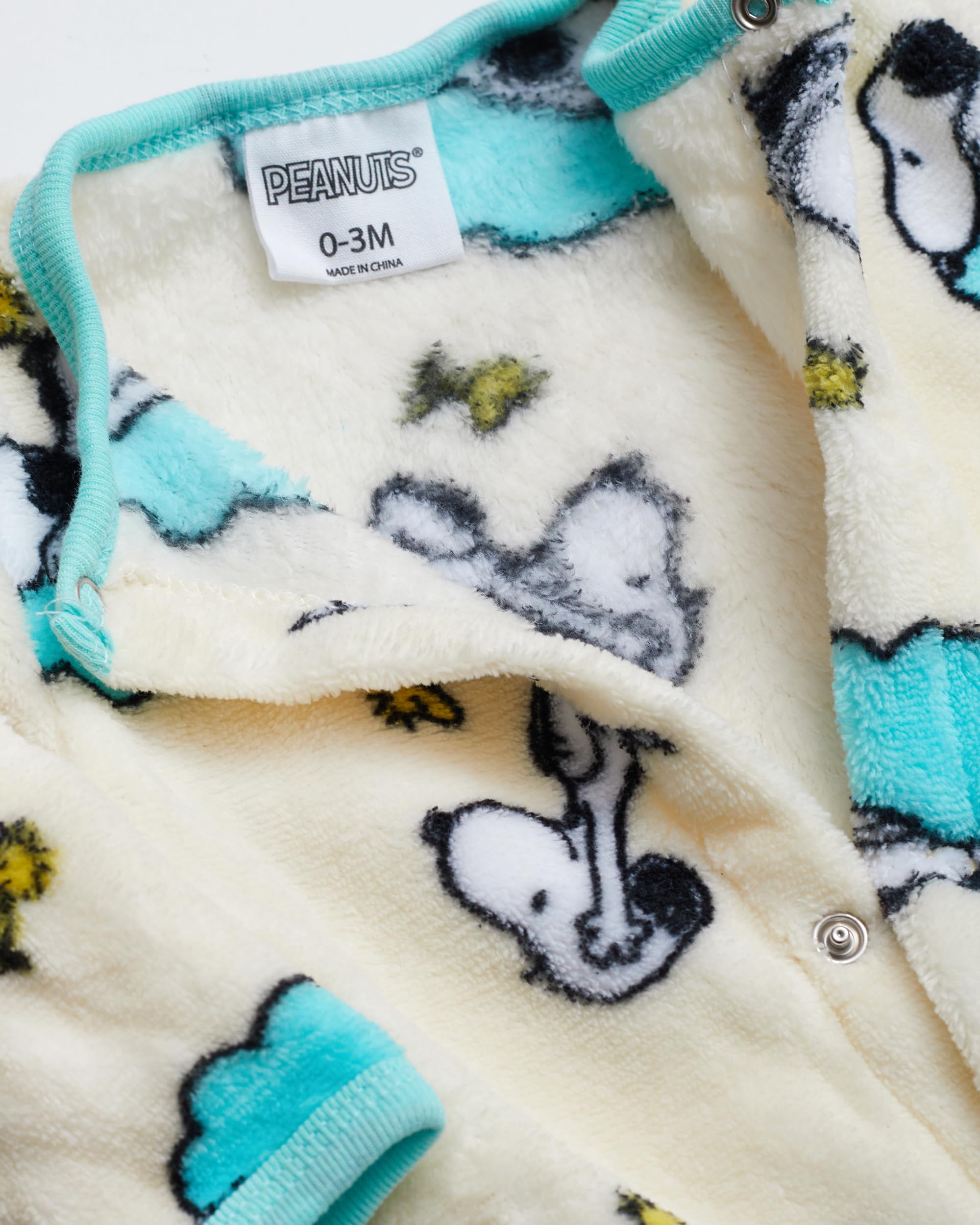 Happy Threads Snoopy Baby Boys Pajamas One Piece