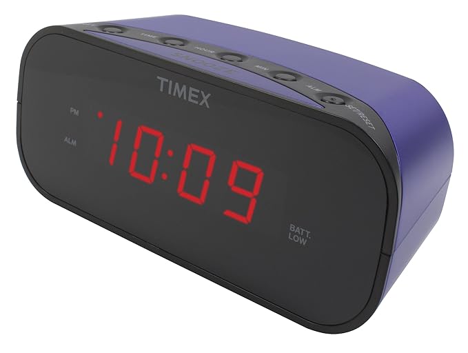 Timex T121 alarm clocks (AAA, Purple) Amazon.co.uk Computers