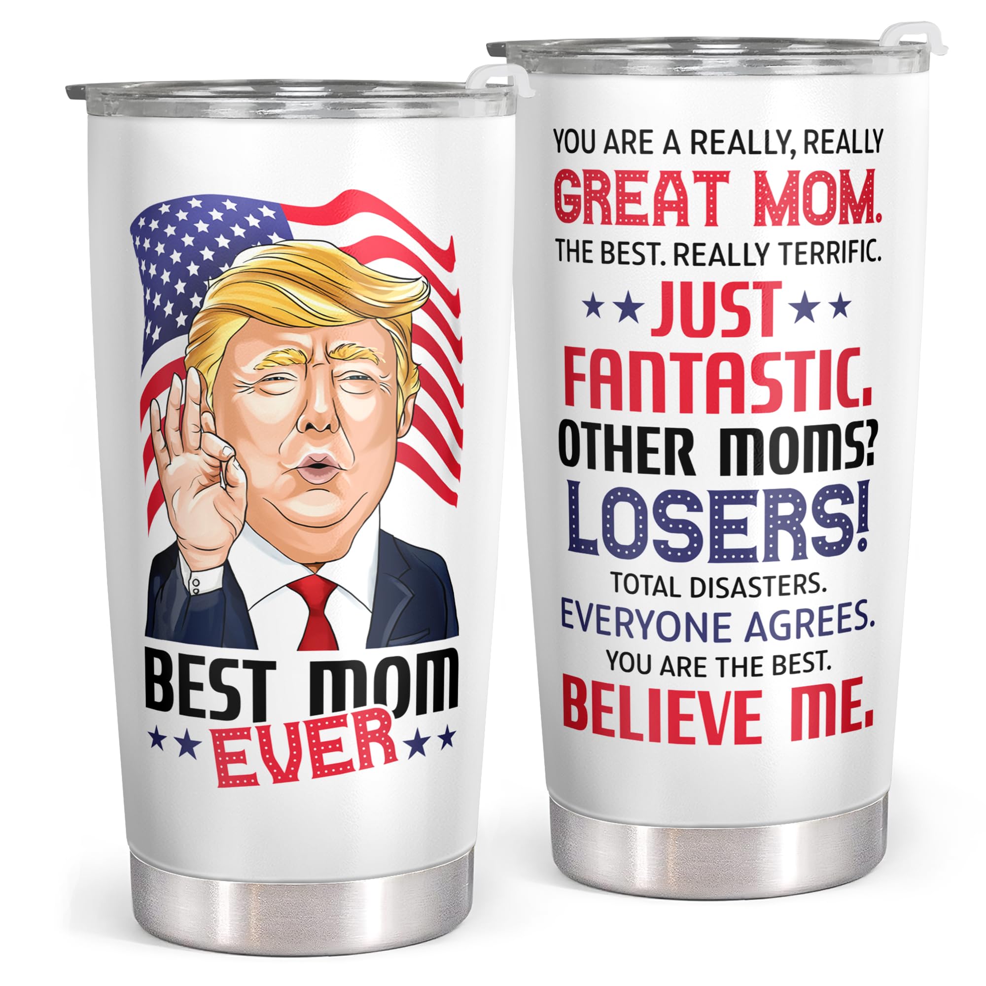 Mocosweeties Gifts for Mom from Daughter Son - Birthday, Mothers Day, Mother's Day, Christmas Mom Gifts - Gift Ideas for Mama, Mother - Gift for New Moms, Mothers - 20 Oz Stainless Steel Tumbler Image