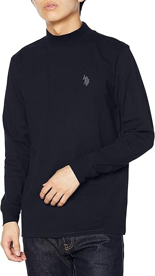 Amazon ナノ ユニバース Nano Universe 別注モックネックｔシャツ 長袖 L ブラック ｕ ｓ ｐｏｌｏ ａｓｓｎ Tシャツ カットソー 通販