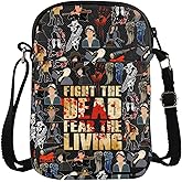 WZMPA Rick Grimes Crossbody Bag Daryl Dixon &amp; Negan Fans Gift Zombie TV series Shoulder Bag Carl &amp; Michonne Fans Gift