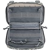 WYNEX Tactical Admin Molle Pouch, Medical EDC EMT Utility Bag Shell Design Attachment Pouches 1000D Nylon Hiking Belt Bags