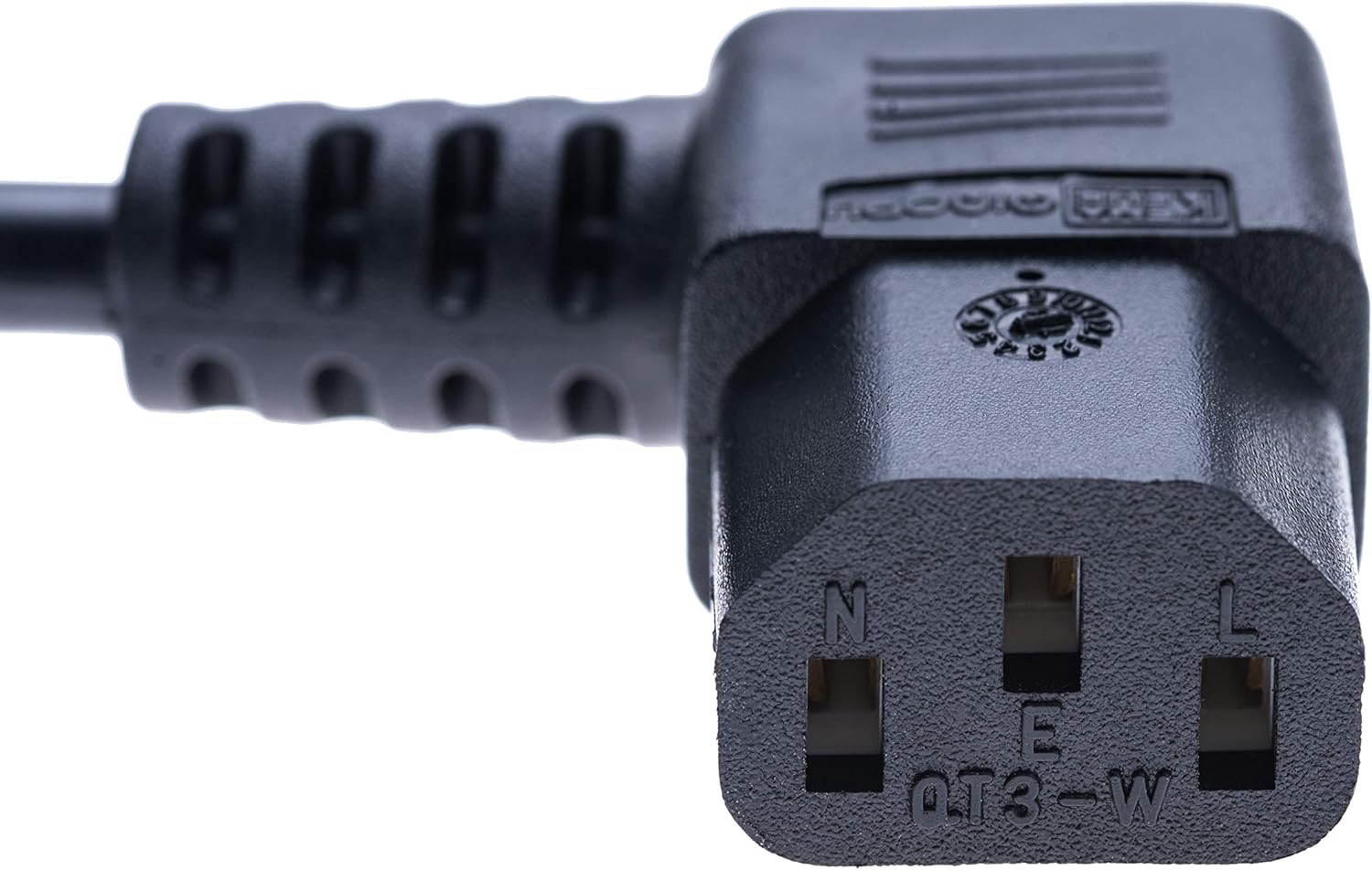 3 Pin Mains Power Lead 3 Prong Plug Cord Right Angle Kettle Cable Compatible with LG 50PC56-ZD 50PC56-ZD 32LK450U / 32LG2000 32LG3000 22LH2000 / Panasonic TH37PX60B TH-42PX80B TH-42PX60B C13 to UK 2m - Image 3