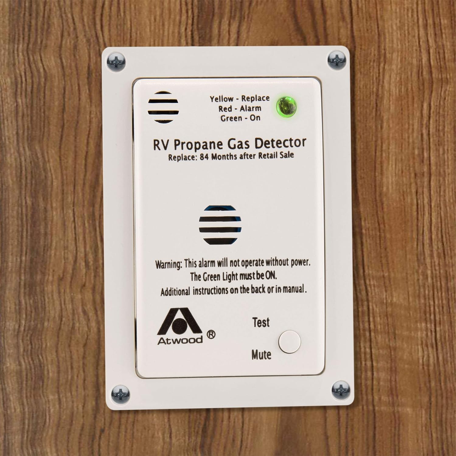 RecPro RV LP Detector Atwood | RV Propane Detector | LP-DC Leak Detector Alarm | White: Automotive