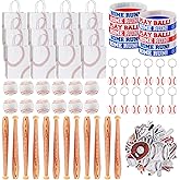 Liliful 110 Pcs Baseball Party Favors Includes Baseball Gift Bags Stress Balls Keychain Bracelets Inflatable Baseball Bat Stickers for Kids Sport Events Birthday Party Supplies