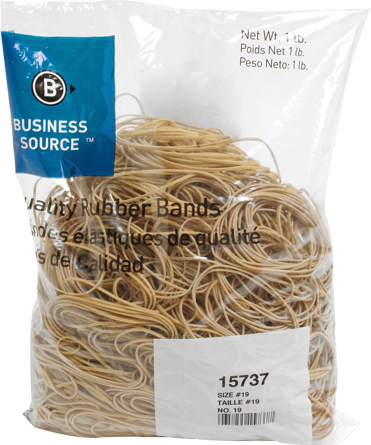 Business Source Size 19 Rubber Bands (15737) : Office Products