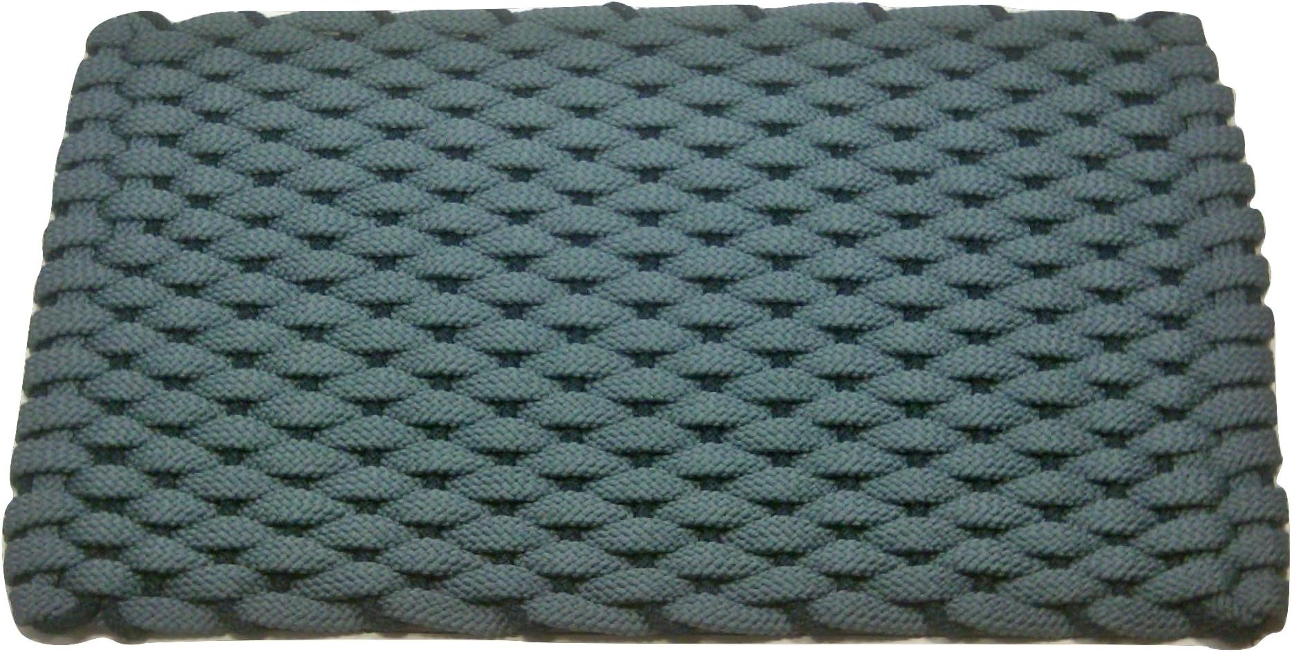 Rockport Rope Doormats 2030364 Indoor & Outdoor Doormat, 20" x 30", Light Blue Family