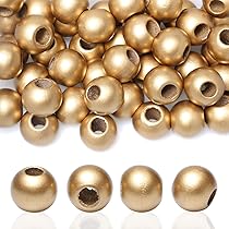 Craftdady Lot De 100 Perles Rondelles En Bois Naturel Pour Cheveux à Grand Trou Pour Bijoux, Colliers, Macramé Et Travaux Manuels 24 Mm Avec Trou De 9 Mm